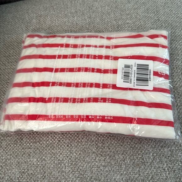 Old Navy White & Red Stripe EveryWear Side Tie Top - Picture 11 of 11